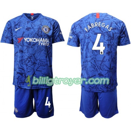 Billige Fotballdrakter Chelsea Fabregas 4 Barn Hjemmedraktsett 2019/20 Kortermet